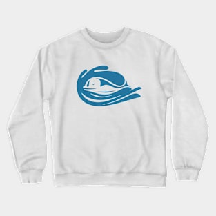 Dolphin in the sea Crewneck Sweatshirt